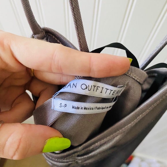 UO Asymmetrical Silver Low Cut Tie Cami Tank Top💃 - Picture 5 of 5